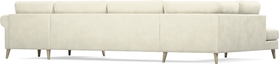 Bridge - 3-sits soffa med divan vänster och schäslong höger - Vit