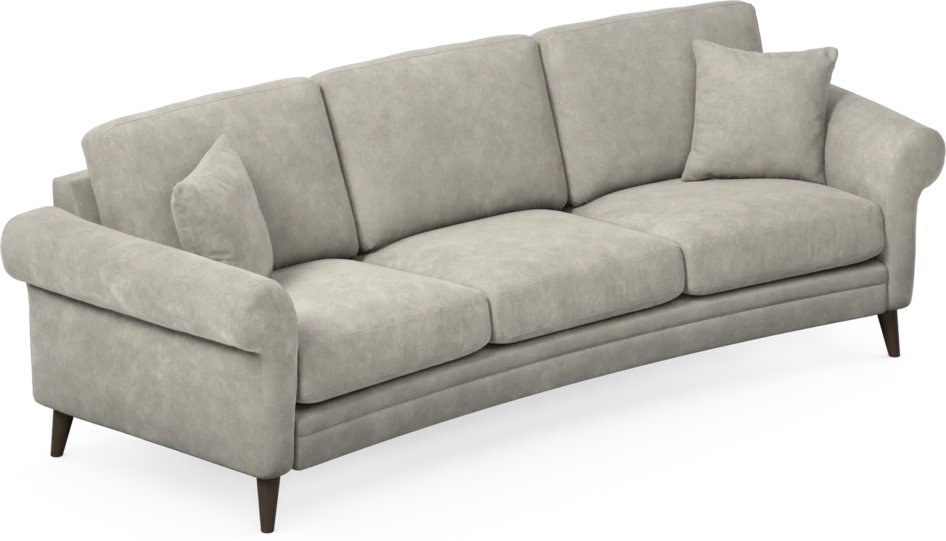 Eden - 3-sits soffa svängd - Grå