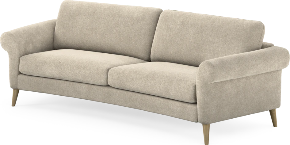 Bridge - 3-sits soffa svängd - Beige
