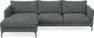 Impression Delux - 3-sits soffa med schäslong vänster - Grå