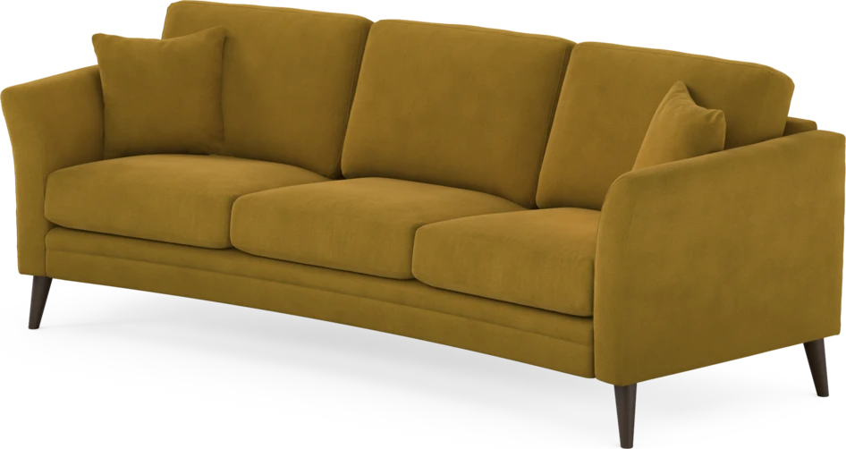 Eden - 3-sits soffa svängd - Gul