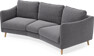 Madison - 3-sits soffa svängd, 70 cm - Grå