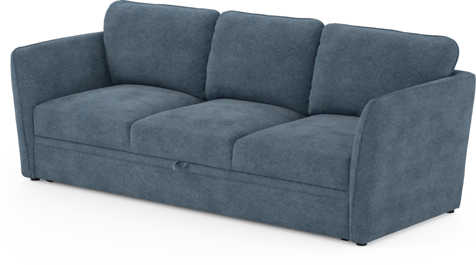 Öland - Bäddsoffa 3-sits, längsbäddad - Blå