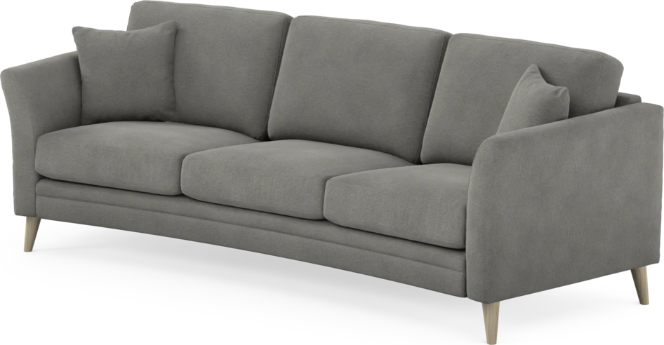Eden - 3-sits soffa svängd - Grå