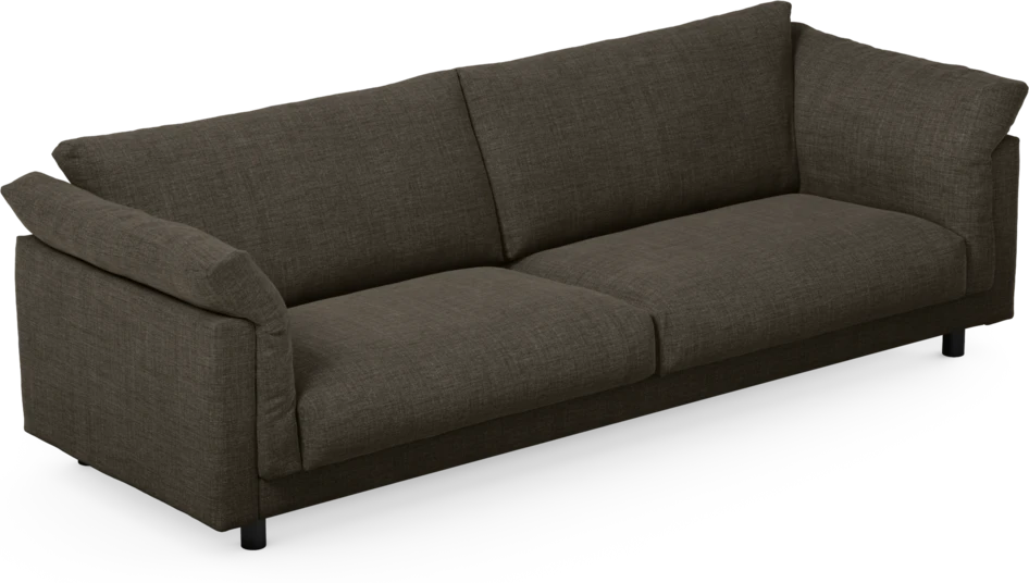 Cherrie - 4-sits soffa, fast klädsel - Brun