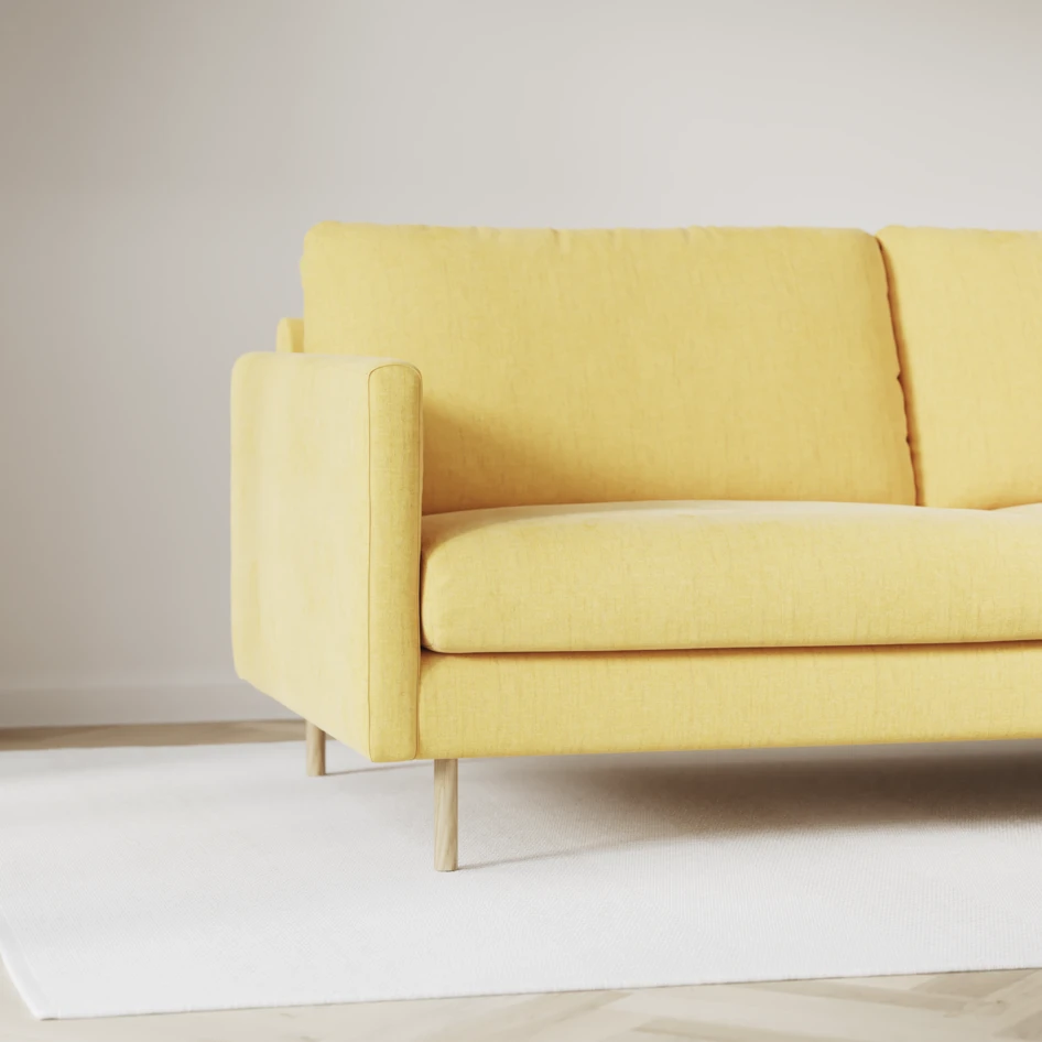 Madison Lux - Hörnsoffa 2+3-sits, hörn 2 - Gul