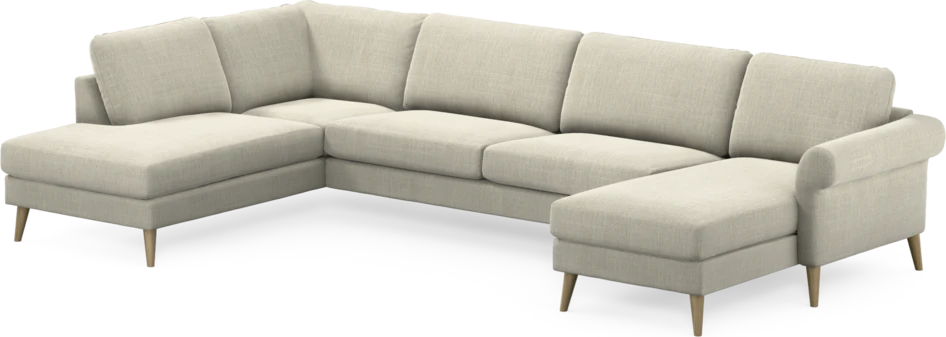 Bridge - 3-sits soffa med divan vänster och schäslong höger - Beige