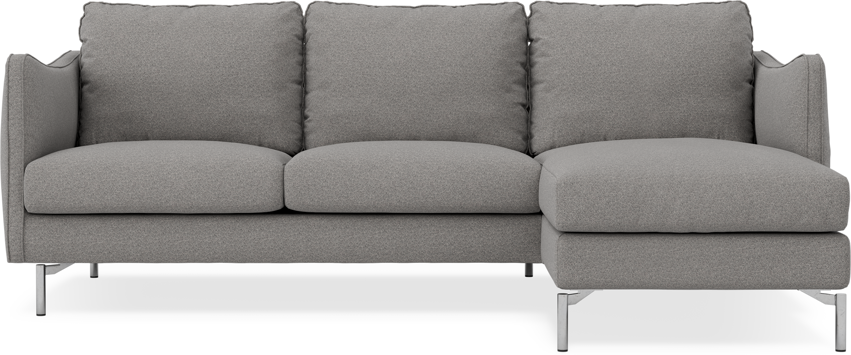 Madison Lux - 2-sits soffa med schäslong höger - Grå