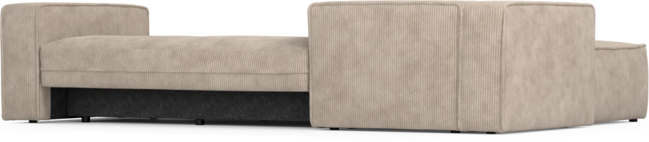 Ide - Bäddsoffa 3-sits med schäslong vänster - Beige