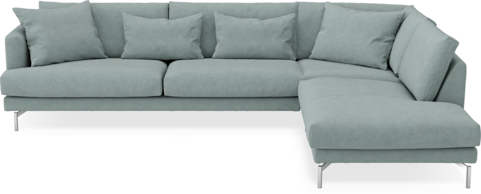 Harper - 3-sits soffa med divan höger - Grön