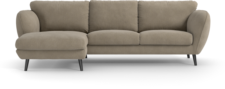 Madison Lux - 2-sits soffa med schäslong vänster - Beige