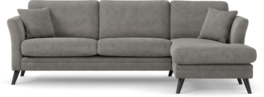 Eden - 2,5-sits soffa med schäslong - Grå