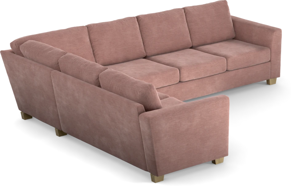 Friday - Hörnsoffa, 2+3-sits - Rosa