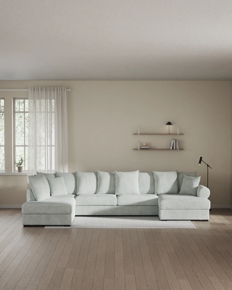 Town - 3-sits soffa med divan vänster och schäslong höger - inspiration