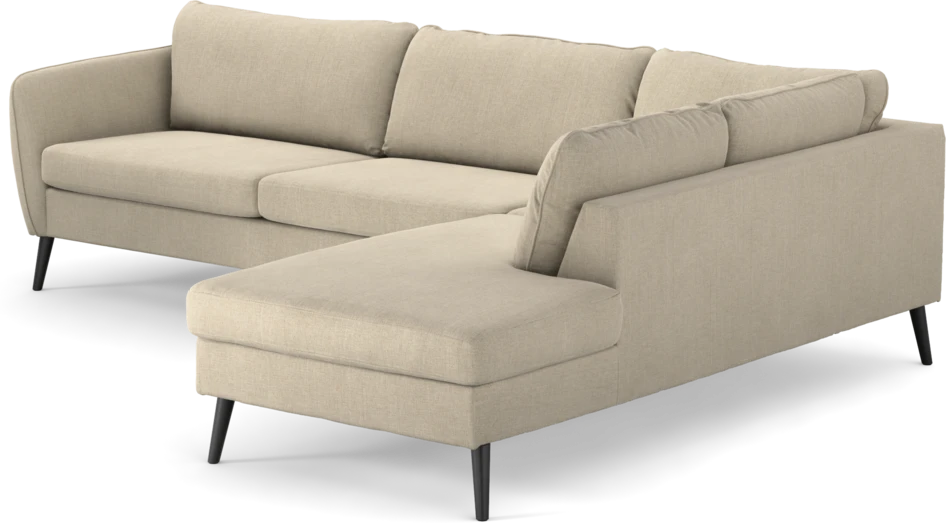 County - 2,5-sits soffa med divan höger - Beige