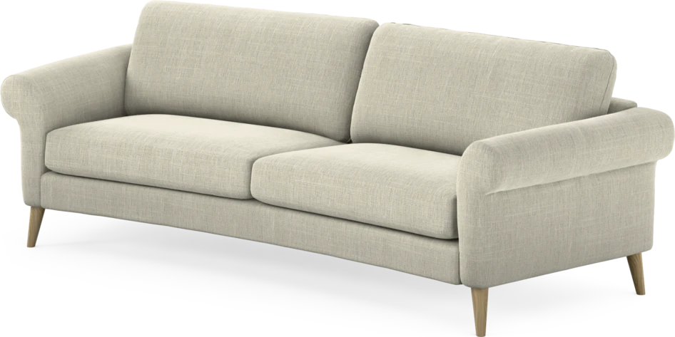 Bridge - 3-sits soffa svängd - Beige