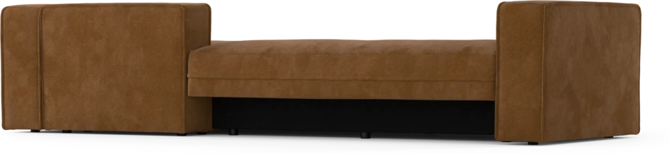 Ide - Bäddsoffa 3-sits med schäslong höger - Orange