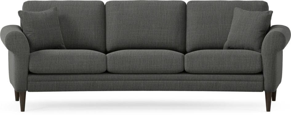 Eden - 3-sits soffa svängd - Grå