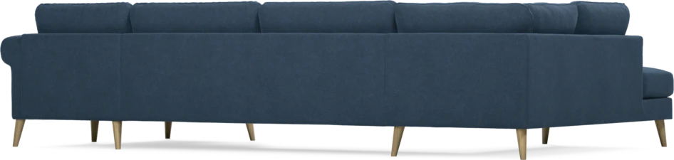 Bridge - 3-sits soffa med divan vänster och schäslong höger - Blå
