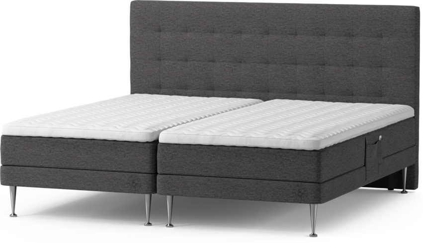Särö Comfort - Ställbar säng, dubbelsäng med bäddmadrass och Bris sänggavel