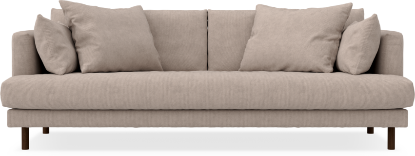 Harper - 3-sits soffa, hel dyna - Beige