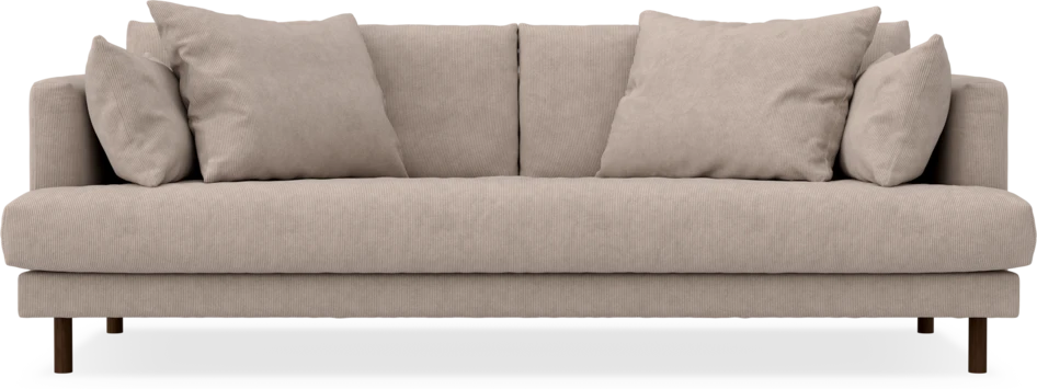 Harper - 3-sits soffa, hel dyna - Beige