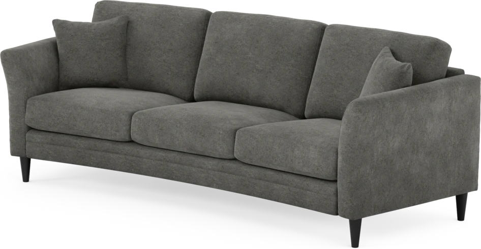 Eden - 3-sits soffa svängd - Grå