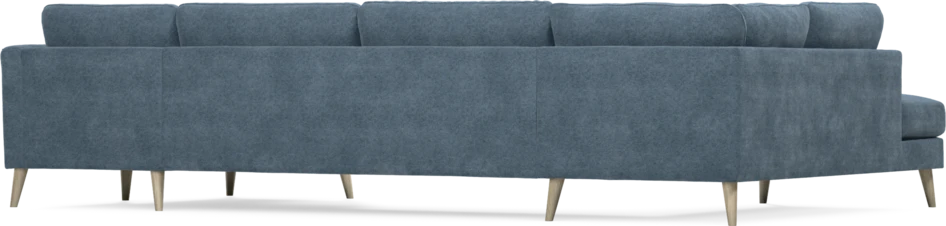 Bridge - 3-sits soffa med divan vänster och schäslong höger - Blå