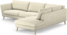 Madison Lux - 3-sits soffa med divan höger - Vit