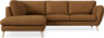 Madison - 2-sits soffa med divan vänster - Brun