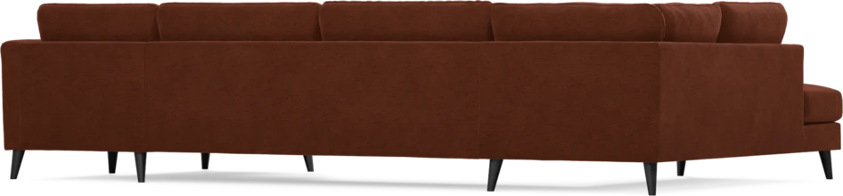 Bridge - 3-sits soffa med divan vänster och schäslong höger - Orange