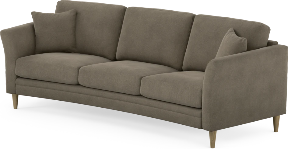 Eden - 3-sits soffa svängd - Beige