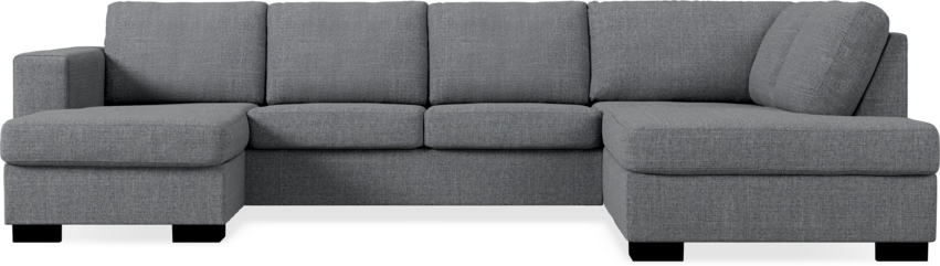 Nevada - 3-sits soffa med schäslong vänster och divan höger - Grå