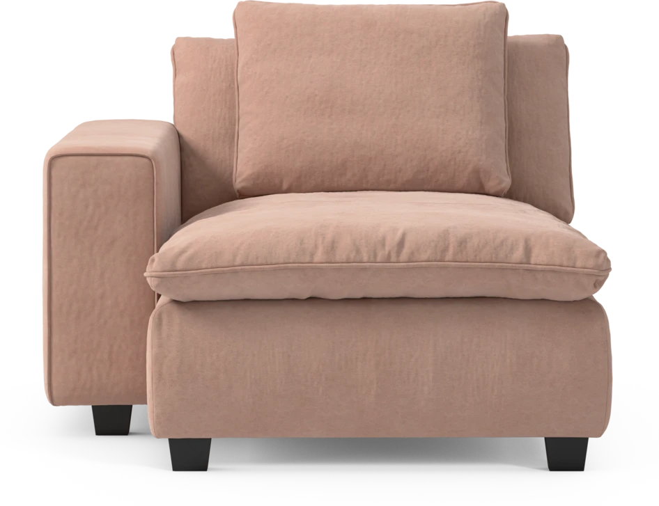 Bellora - Schäslong med armstöd vänster - Rosa