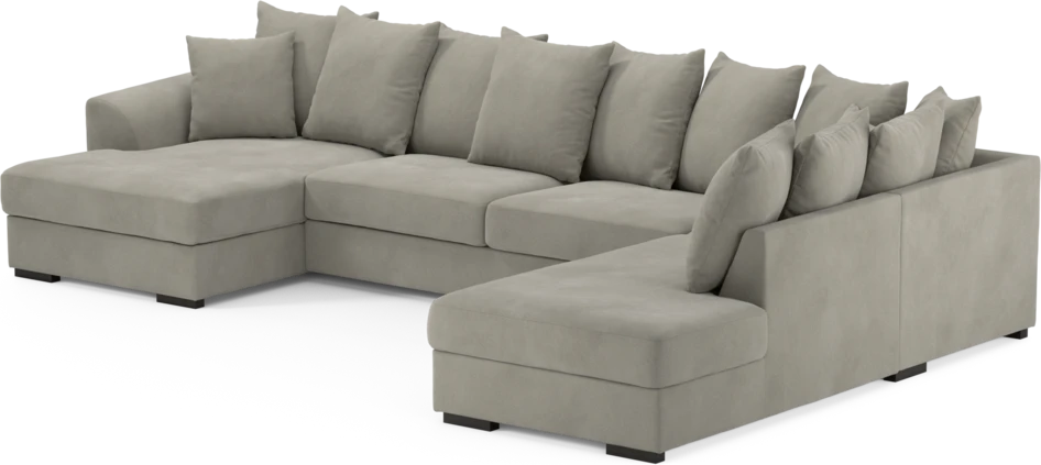 Town - 3-sits soffa med divan höger och schäslong vänster - Grå
