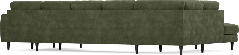 Eden - 3-sits soffa med divan vänster och schäslong höger - Grön