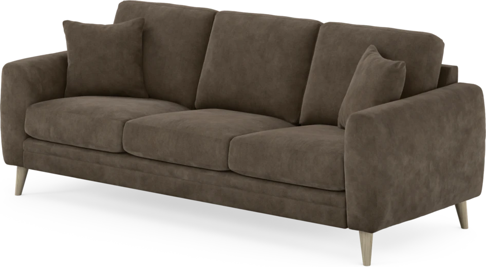 Eden - 3-sits soffa - Brun