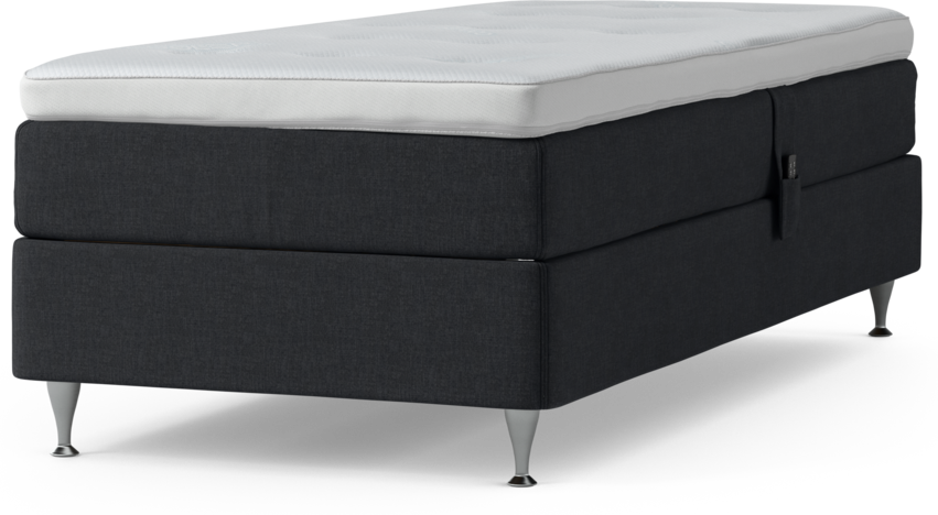 Delux Sense - Ställbar säng, enkelsäng med bäddmadrass och sängben