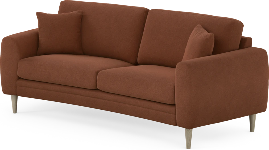 Eden - 2,5-sits soffa svängd - Orange