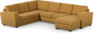 Friday - Hörnsoffa, 2+3-sits med schäslong höger - Gul