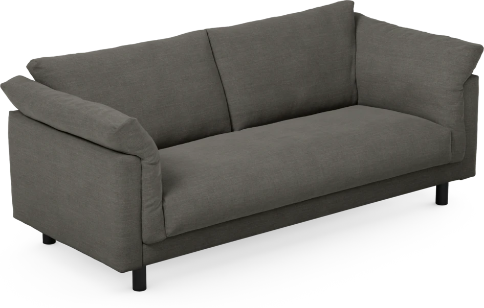 Cherrie - 2,5-sits soffa, hel dyna, fast klädsel - Grå