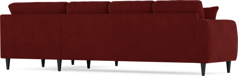 Eden - Hörnsoffa, 3+1-sits - Röd