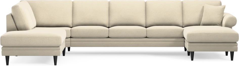 Eden - 3-sits soffa med divan vänster och schäslong höger - Beige