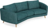 Madison - 3-sits soffa svängd, 70 cm - Turkos