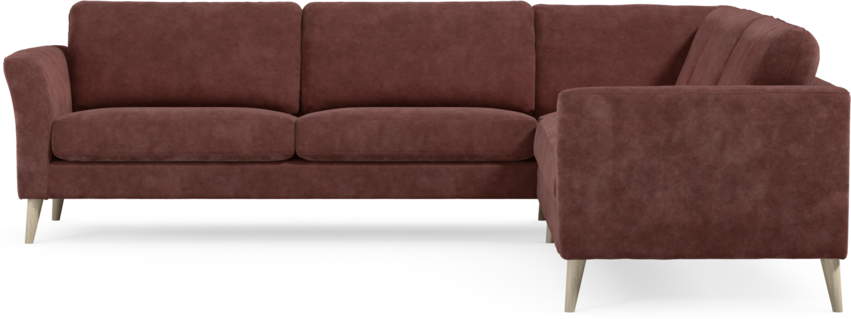 Bridge - Hörnsoffa, 3+3-sits - Röd