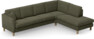 Eden - 3-sits soffa med divan - Grön