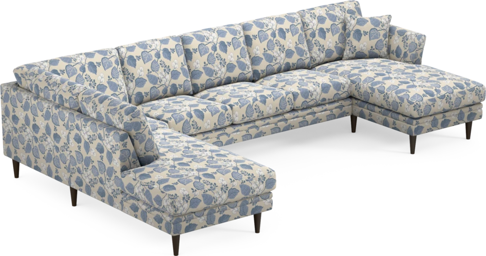 Eden - 3-sits soffa med divan vänster och schäslong höger - Flerfärgad
