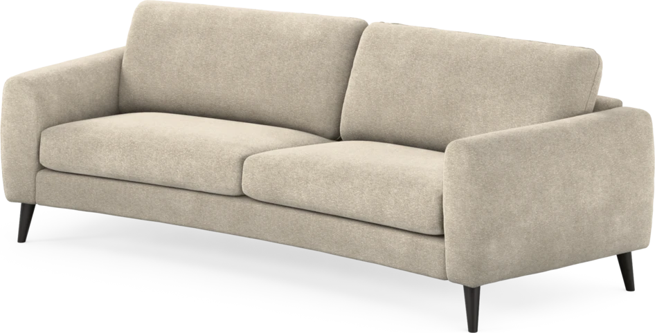 Bridge - 3-sits soffa svängd - Beige