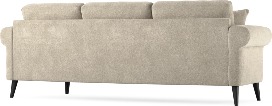 Eden - 3-sits soffa svängd - Beige