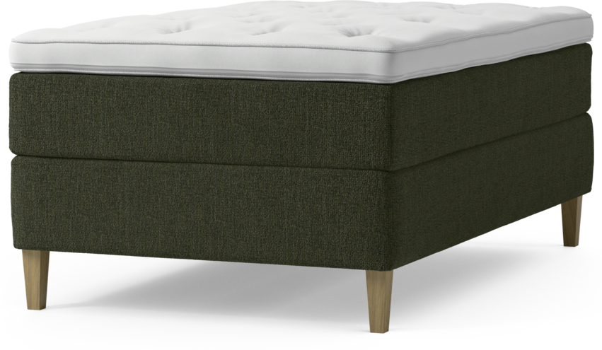 Delux Dream - Kontinentalsäng, enkelsäng 120 cm med bäddmadrass och sängben